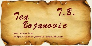 Tea Bojanović vizit kartica